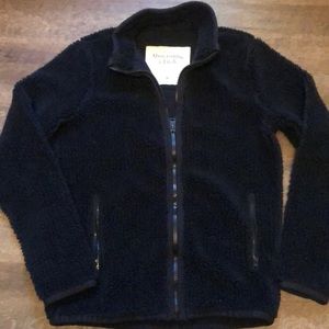 Abercrombie & Fitch Men’s Pile Fleece Dark Blue Medium M. Like new